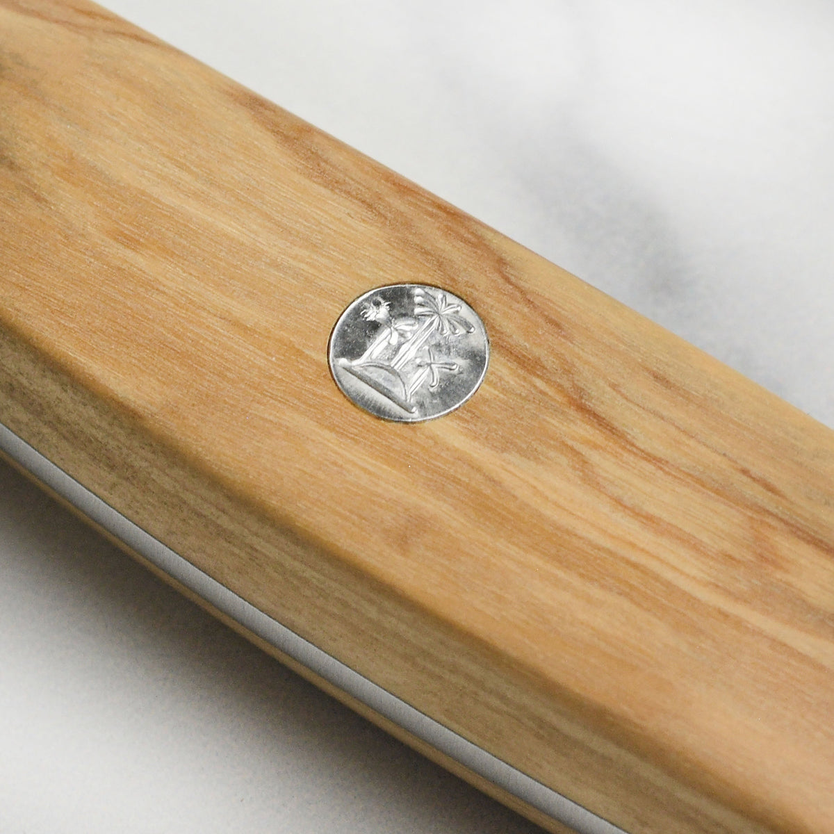 Franz Gude 12.6" Large Bread Knife with Olive Wood Handle, Left-Handed