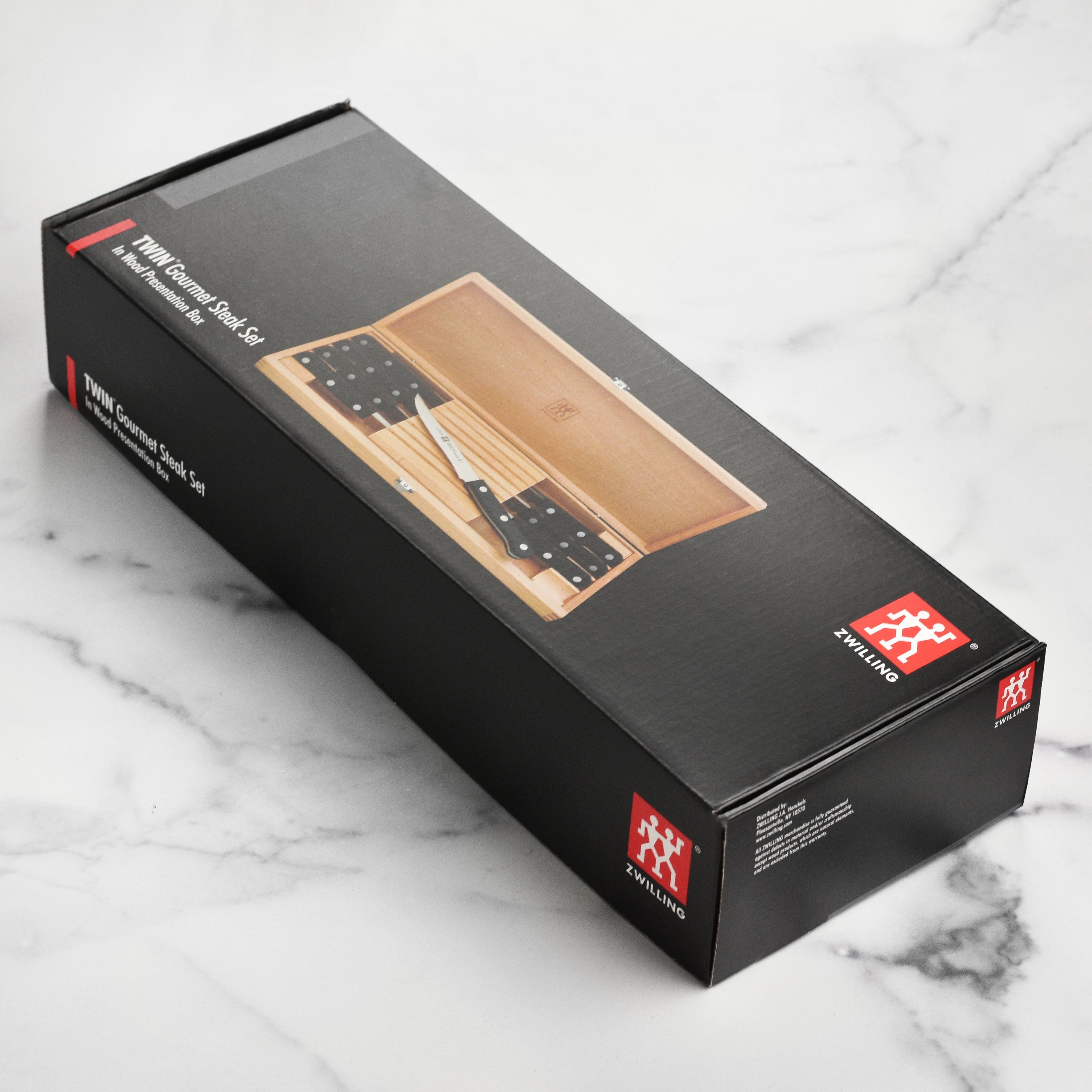 Zwilling Twin Gourmet 8 Piece Steak Knife Set with Wood Case