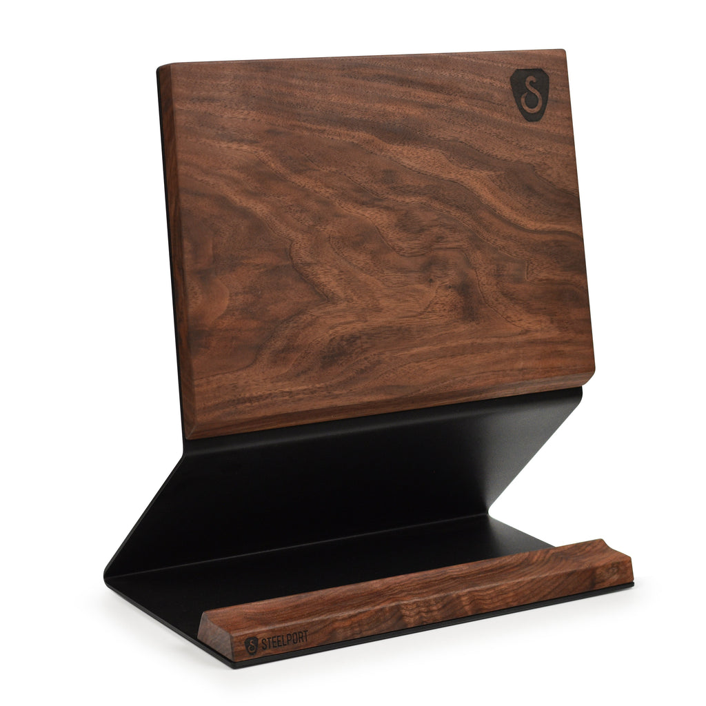 Steelport Magnetic Walnut Knife Block