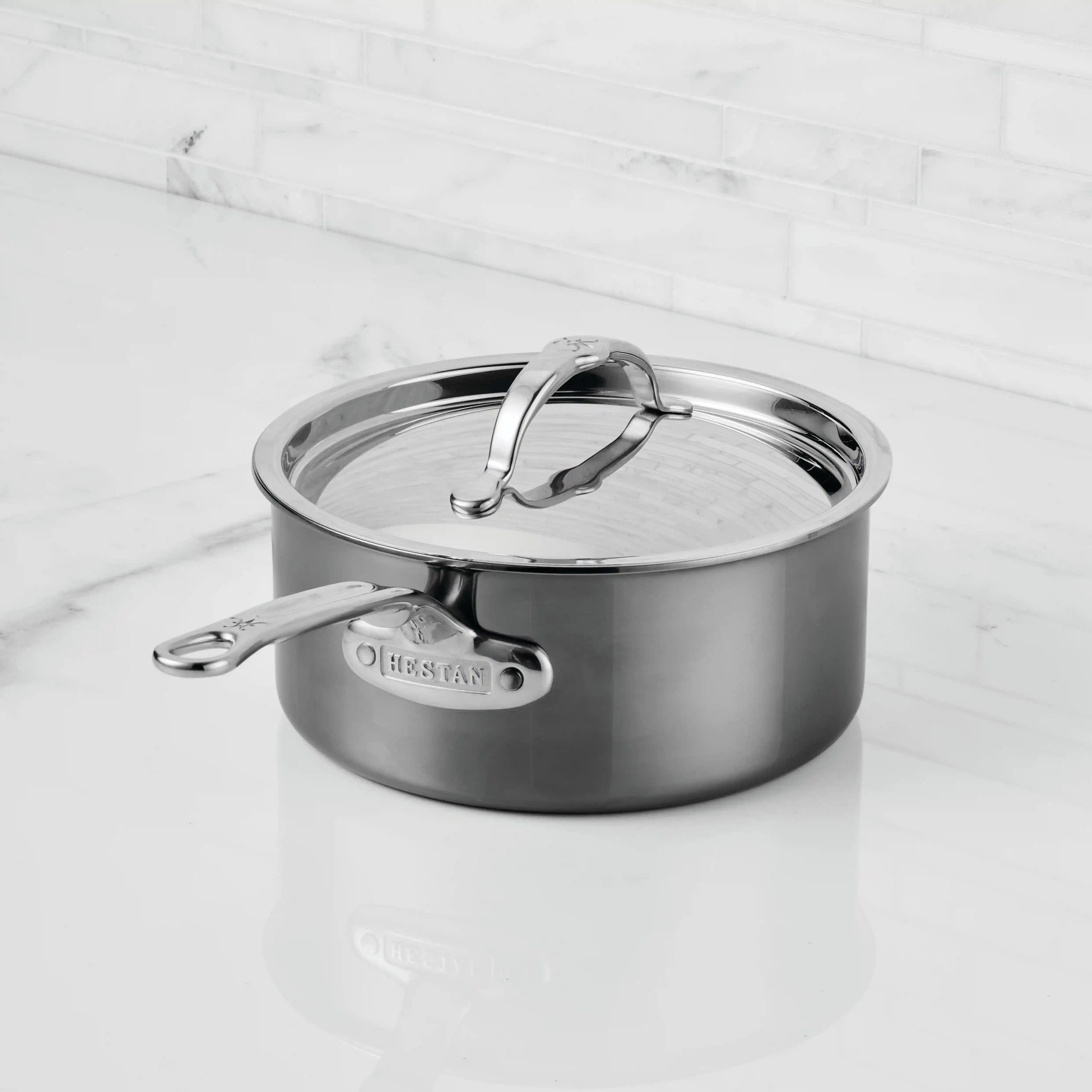Hestan NanoBond 2-quart Titanium Stainless Steel Saucepan