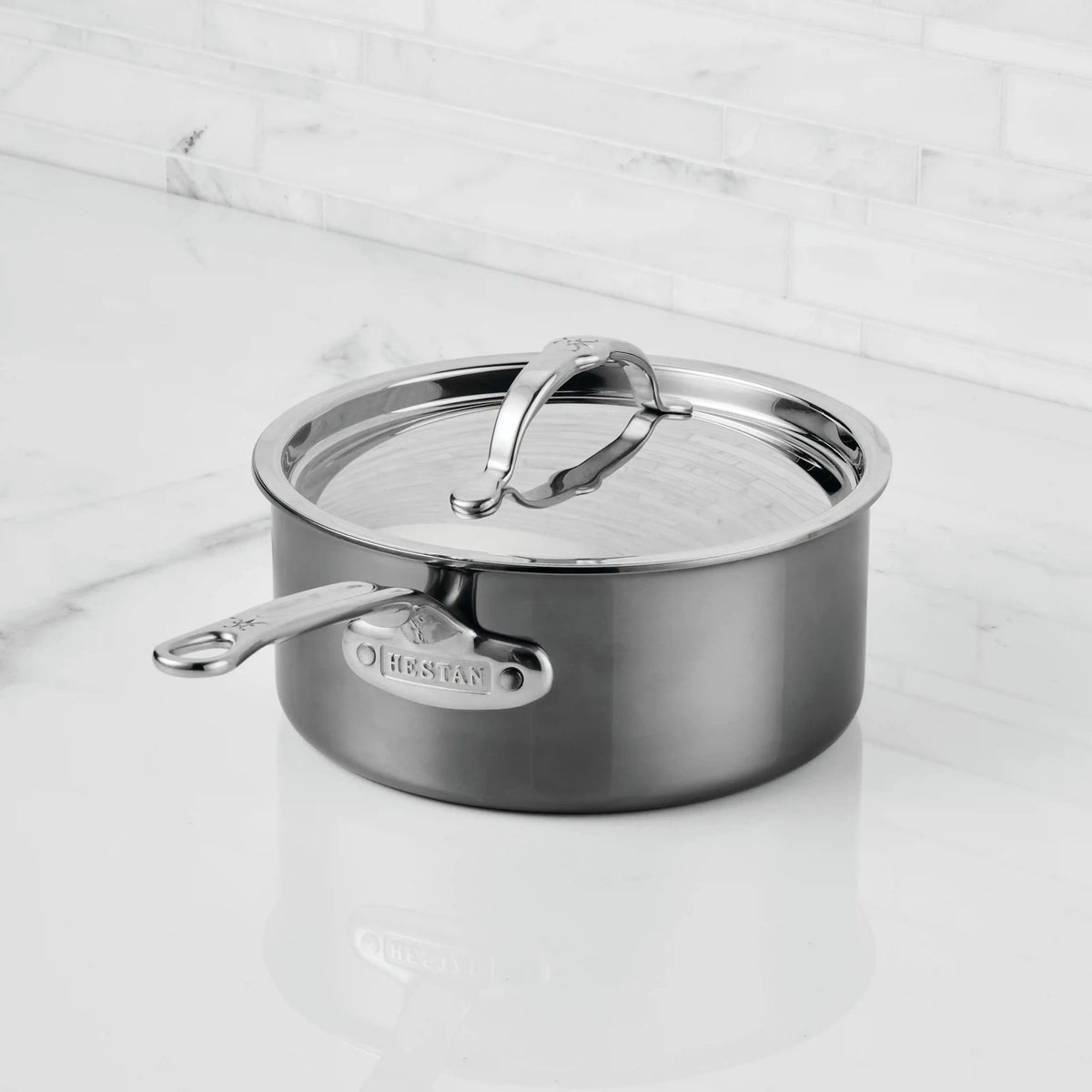Hestan NanoBond 2-quart Titanium Stainless Steel Saucepan