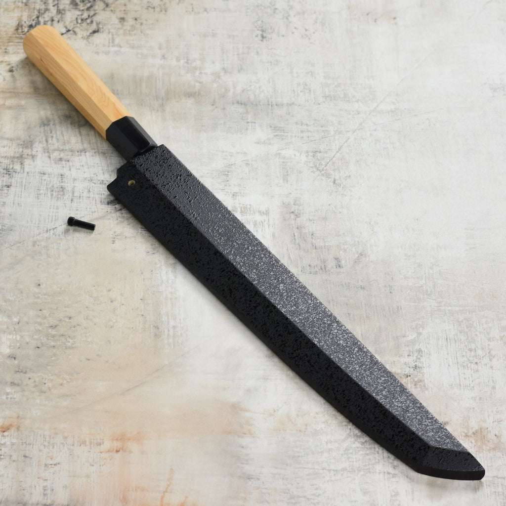 Takayuki x Itsuo Doi Homura Aogami #2 11.8" Sakimaru Sujihiki with Saya