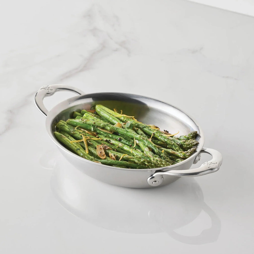 Hestan Tri-Ply Oval Au Gratin, 8.5" x 6"