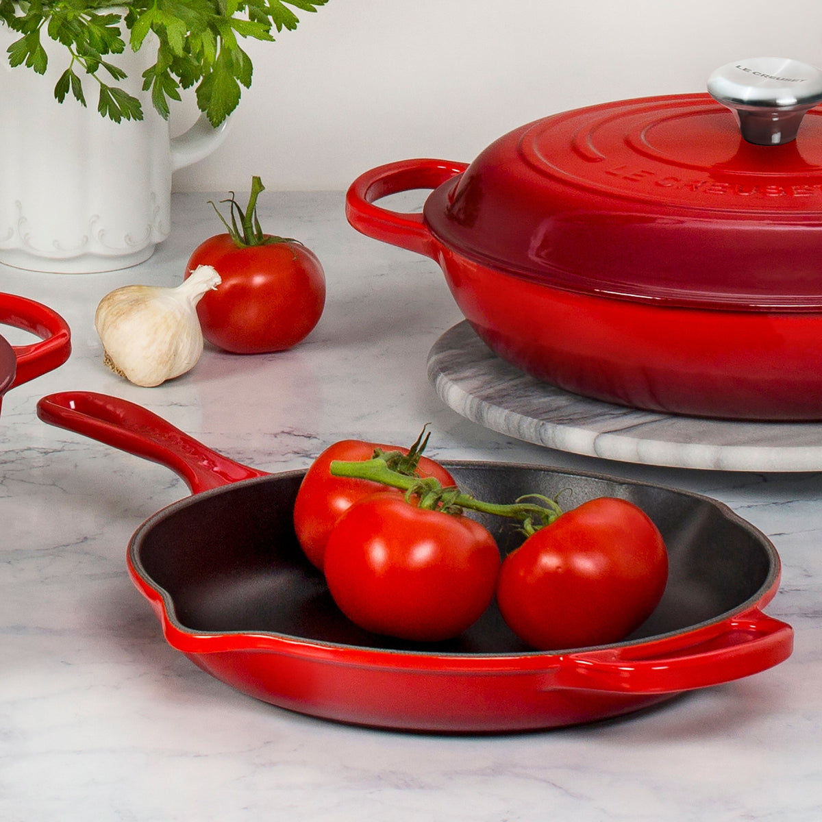Le Creuset Signature Cast Iron 9" Cerise Skillet