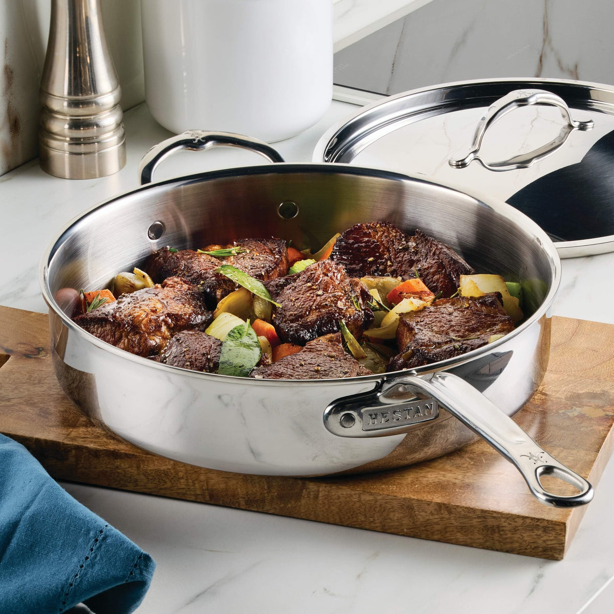 Hestan ProBond Luxe 17 Piece Stainless Steel Cookware Set