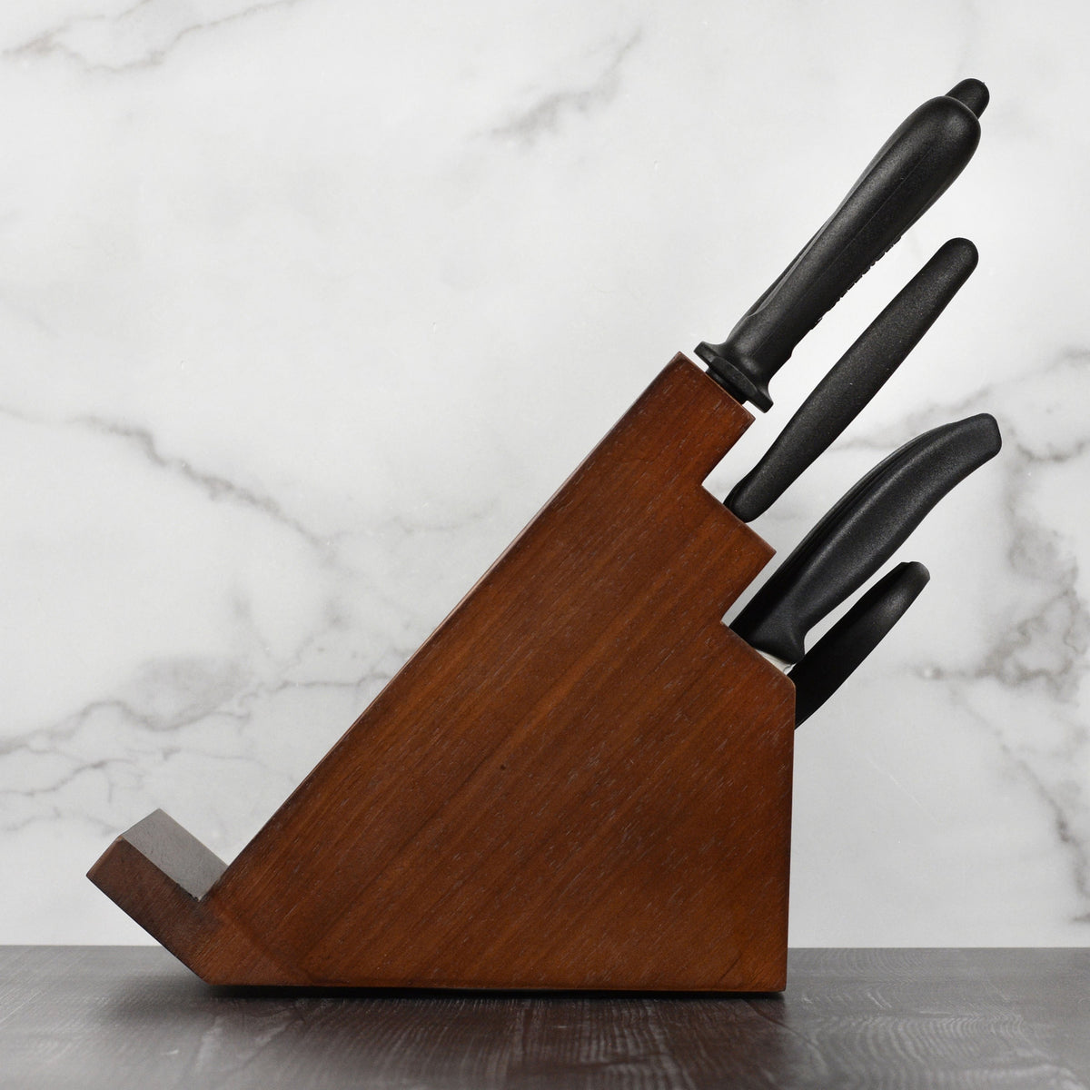 Victorinox Swiss Classic 14 Piece Walnut Swivel Knife Block Set