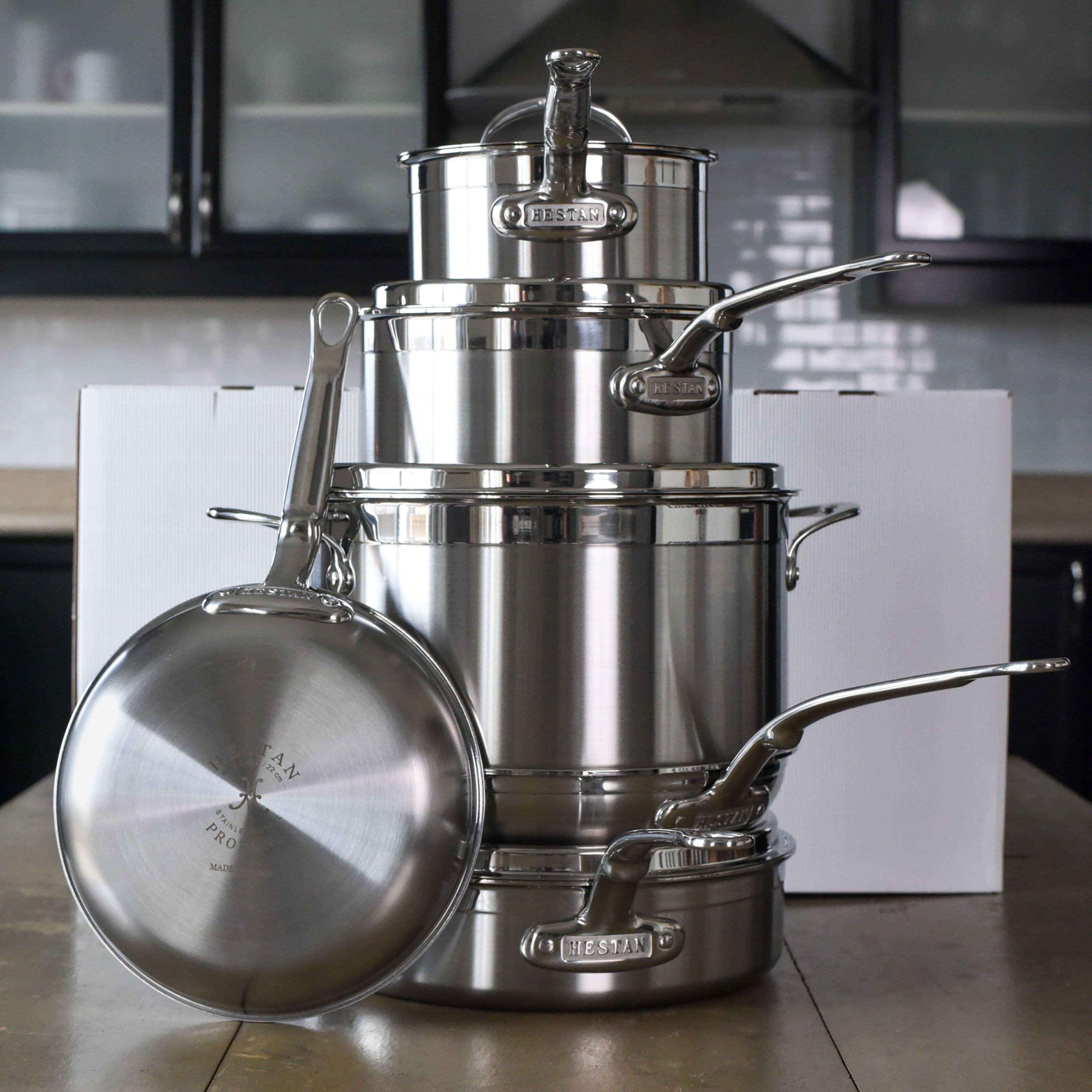 Hestan ProBond 10 Piece Stainless Steel Cookware Set