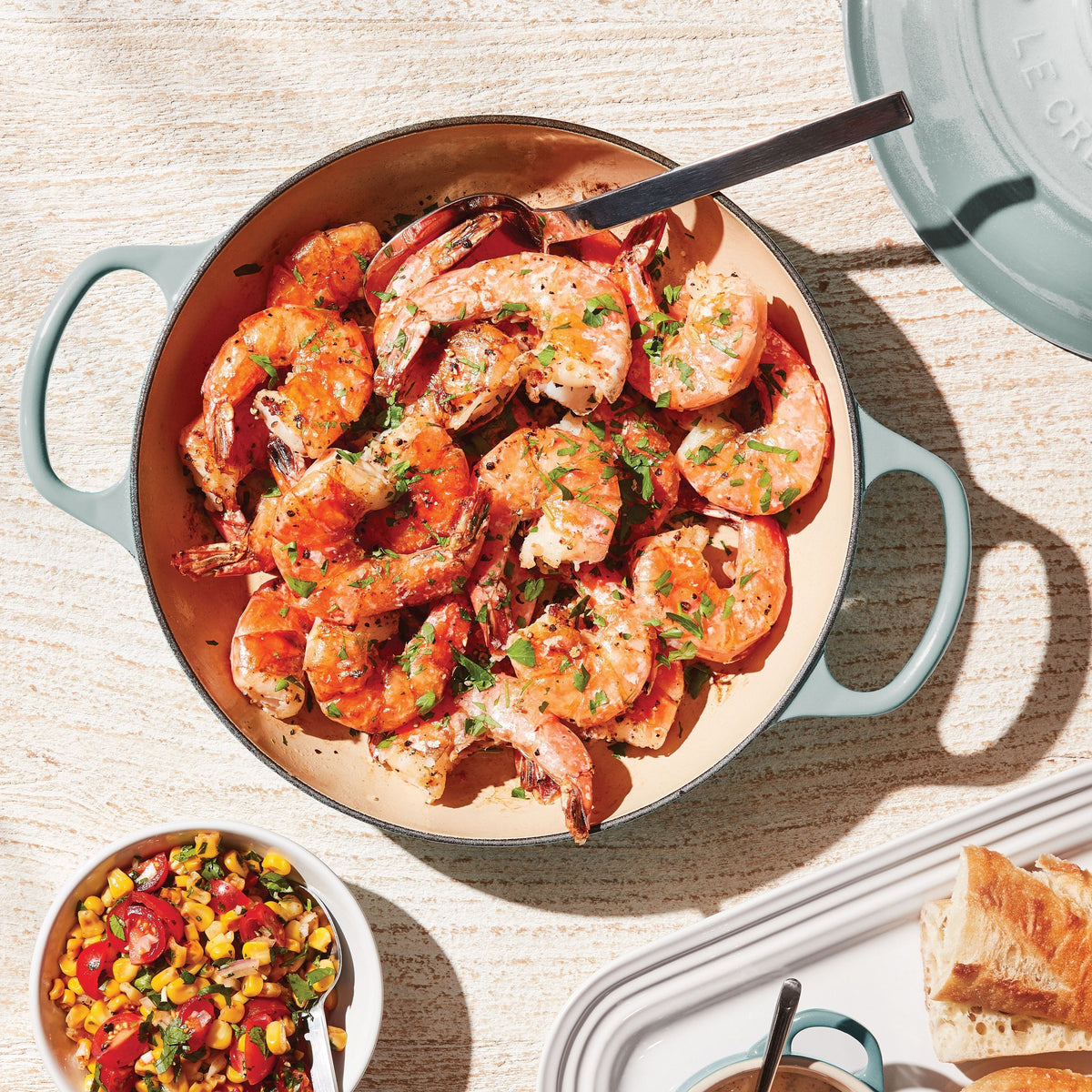 Le Creuset Signature Cast Iron 3.5-quart Sea Salt Braiser