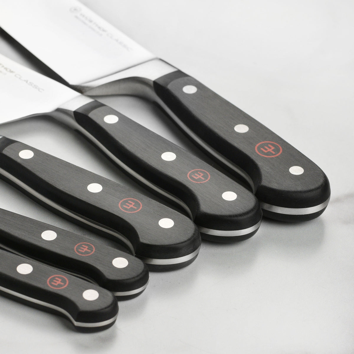 Wusthof Classic 16 Piece Acacia Knife Block Set with Forged Steak Knives
