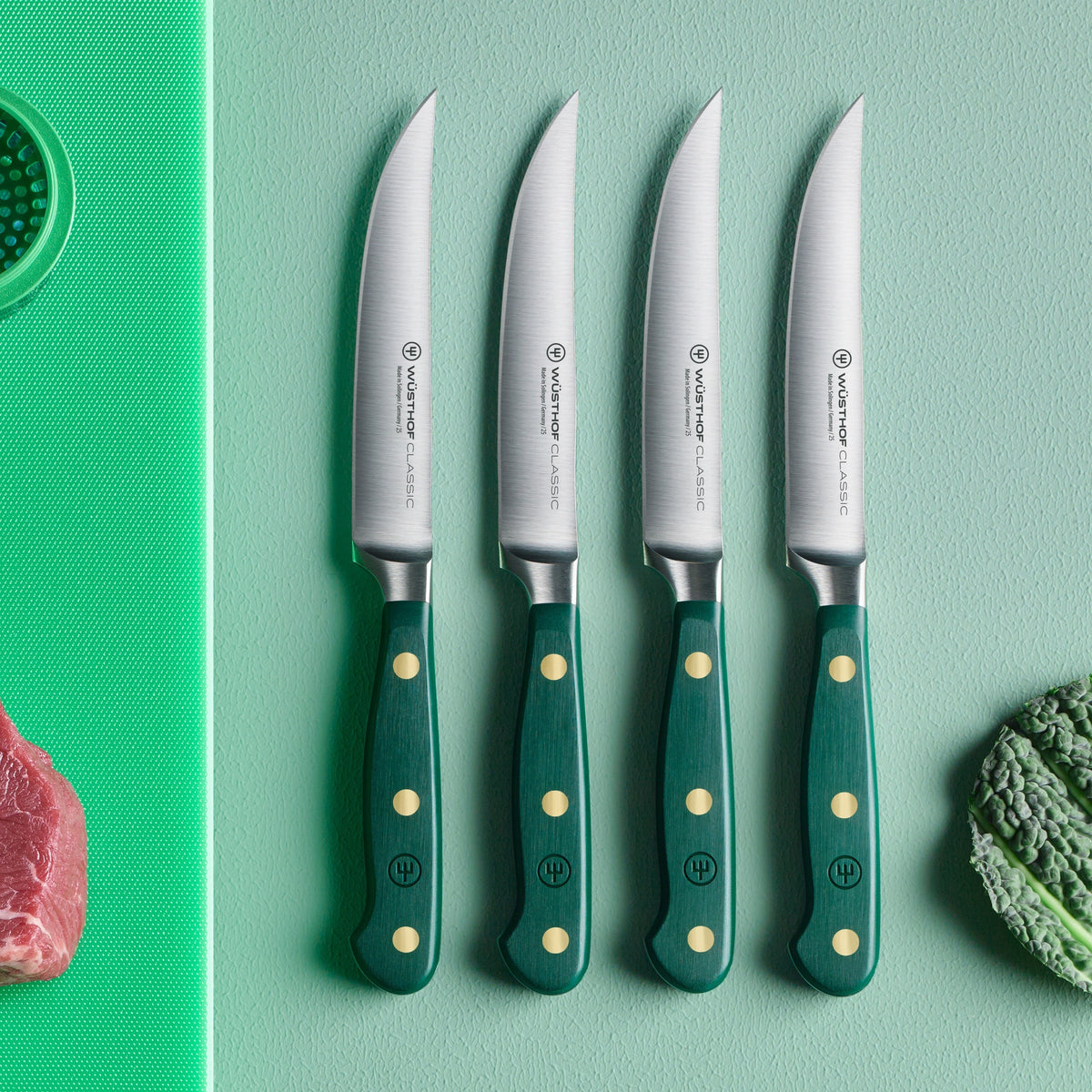 Wusthof Classic Fresh Rosemary 4 Piece Steak Knife Set