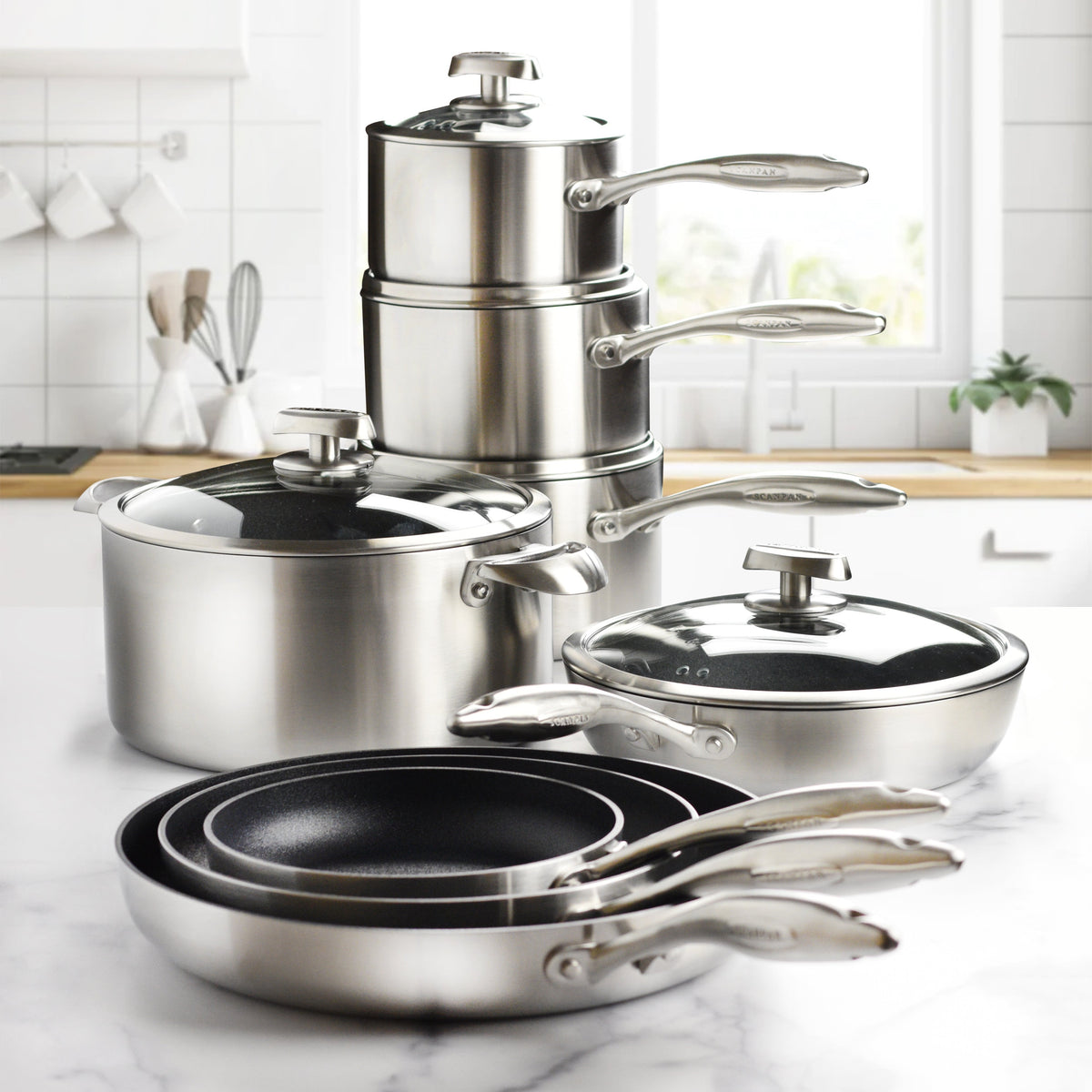 Scanpan CX+ 13 Piece Stainless Steel Nonstick Cookware Set