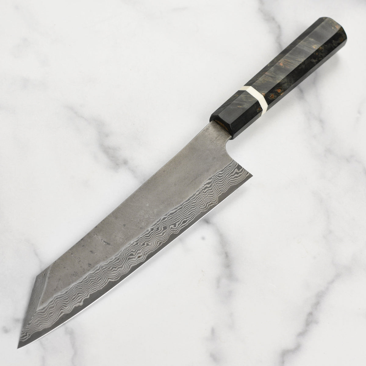 Nigara Ginsan Kurozome Damascus 9.4" Kiritsuke