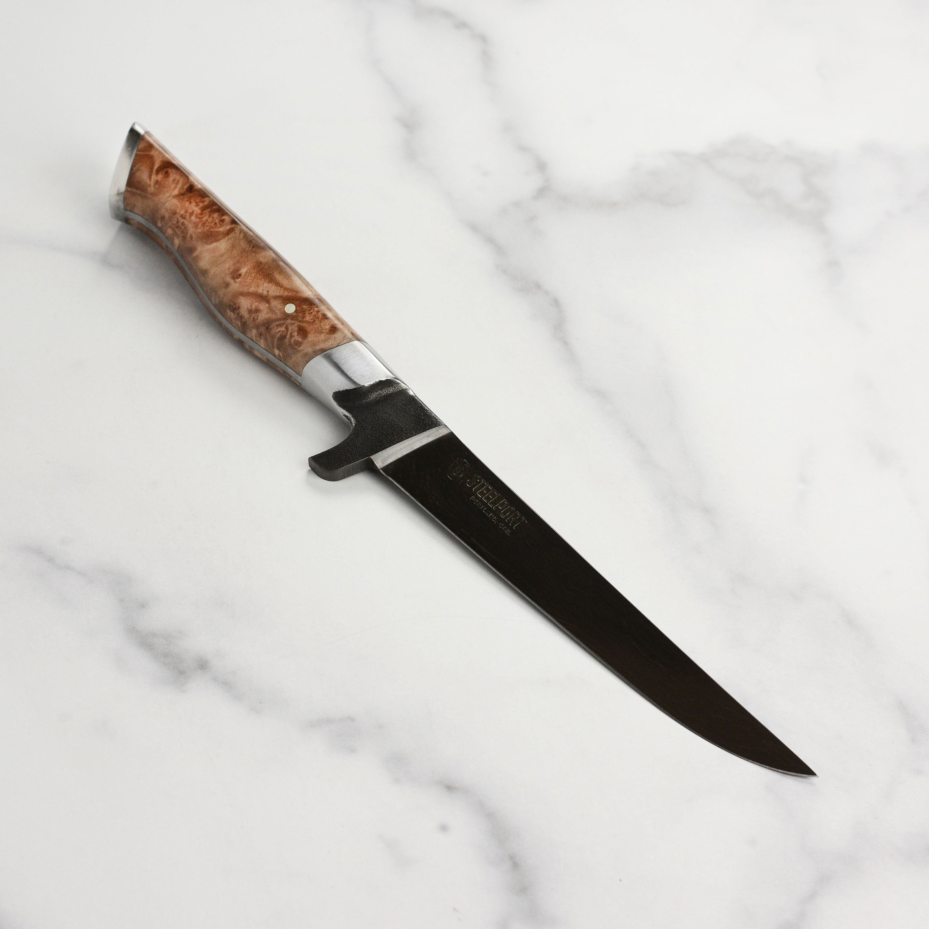 Steelport Carbon Steel 6" Boning Knife with Oregon Maple Magnetic Sheath
