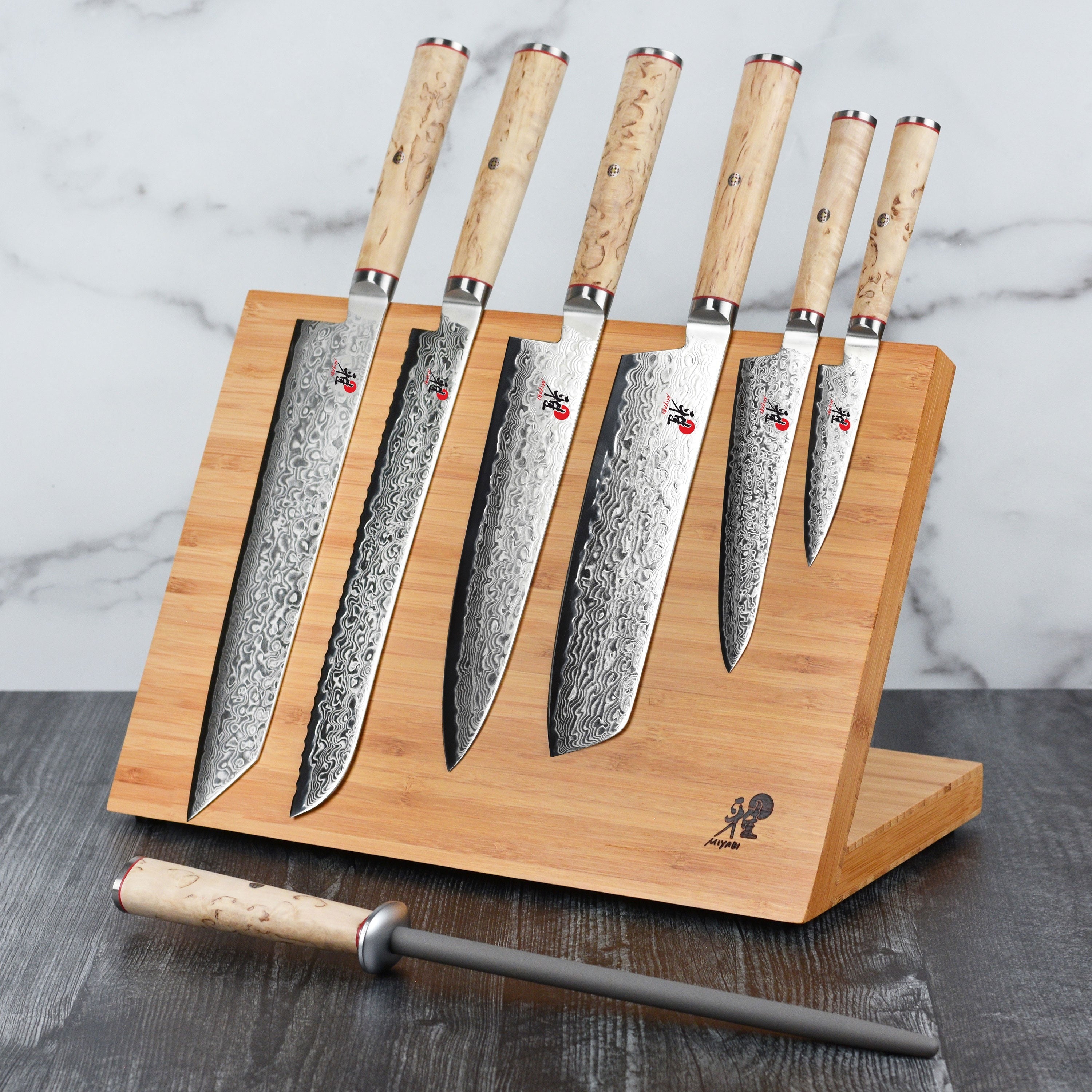 Miyabi Birchwood SG2 8 Piece Magnetic Easel Knife Set
