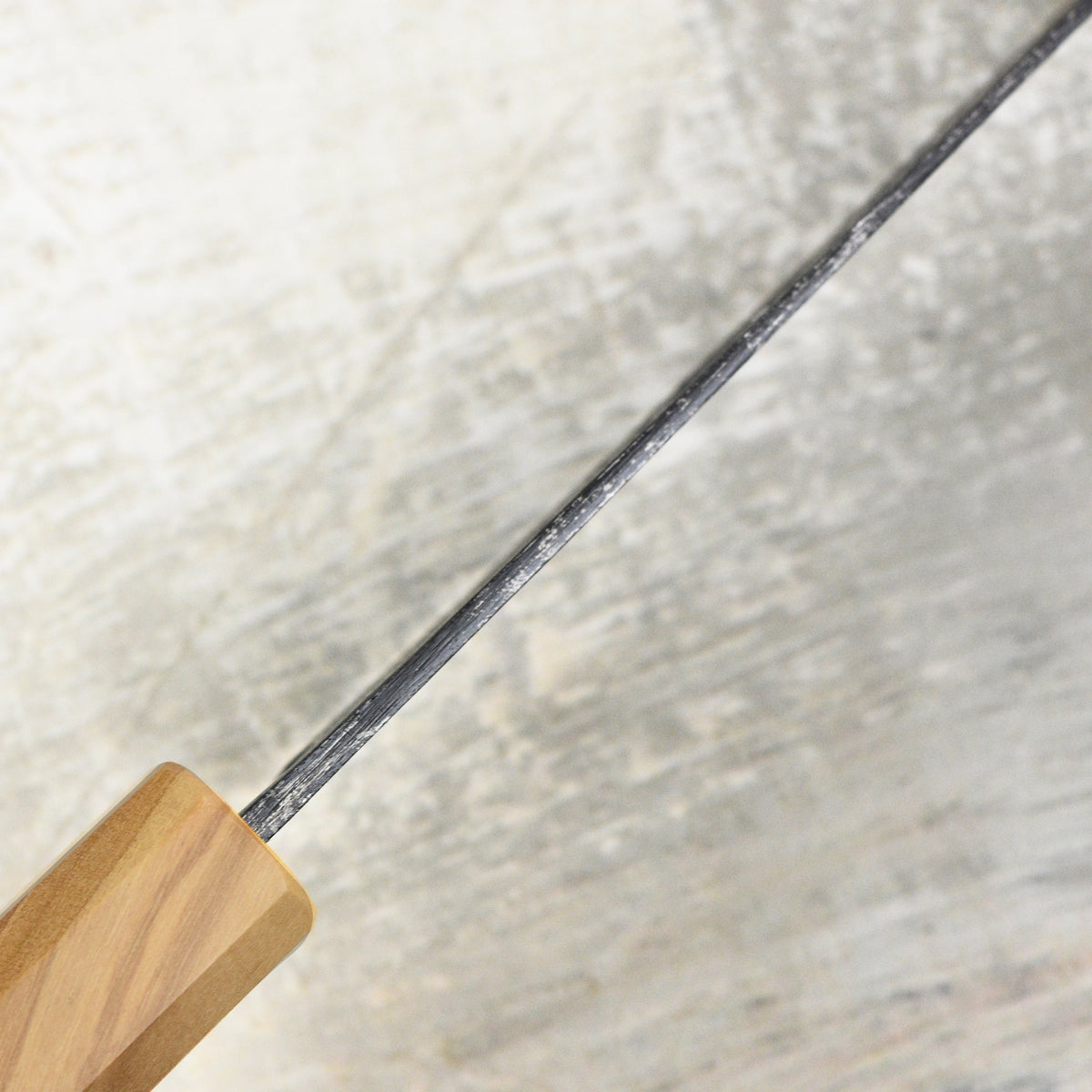 Hatsukokoro Kurogane Aogami #2 Kurouchi 6.5" Bunka, Olivewood