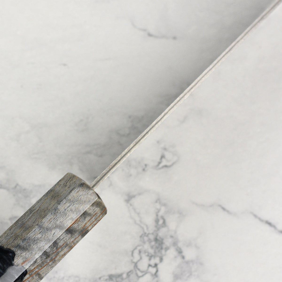Saji SG2 Black Damascus 8.25" Gyuto, Stabilized Birch