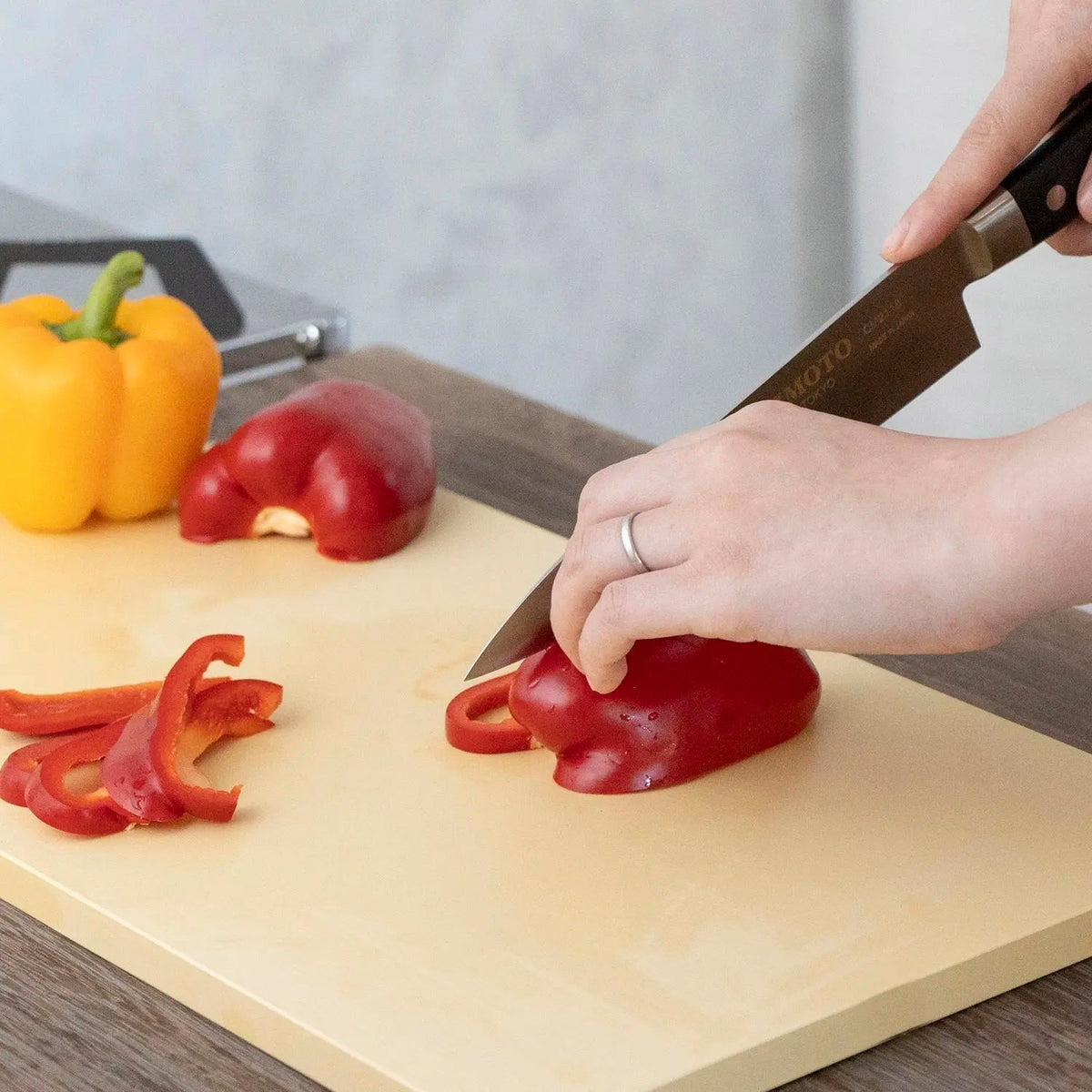 Asahi Cookin' Cut Antibacterial Rubber Cutting Board, 16.5 x 9.8"