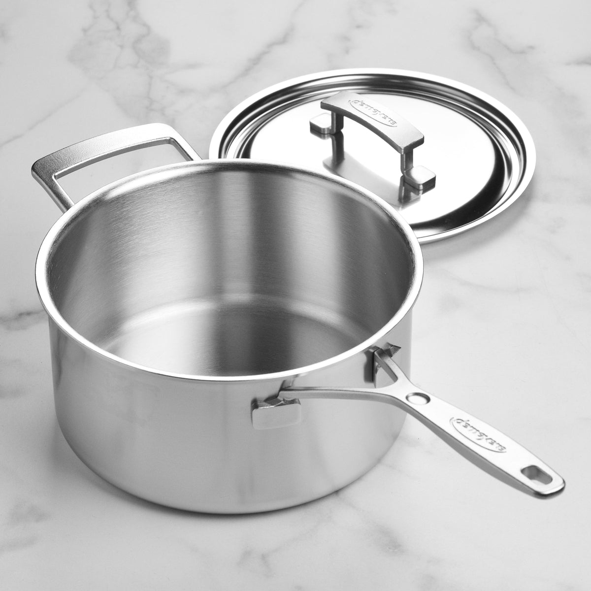 Demeyere Industry5 4-quart Stainless Steel Saucepan
