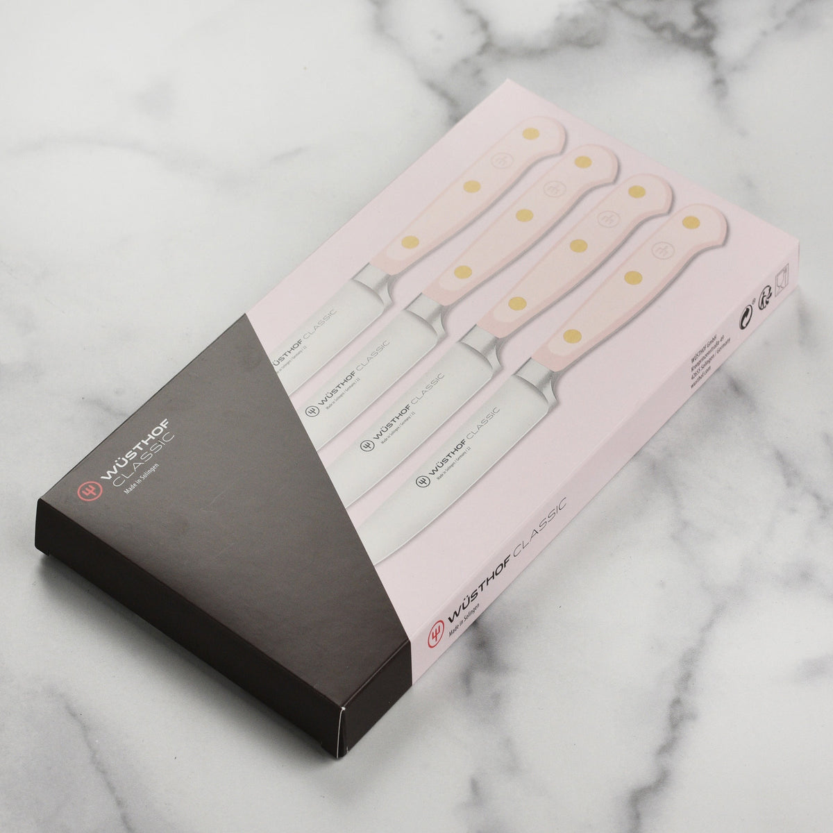 Wusthof Classic Pink Himalayan Salt 4 Piece Steak Knife Set