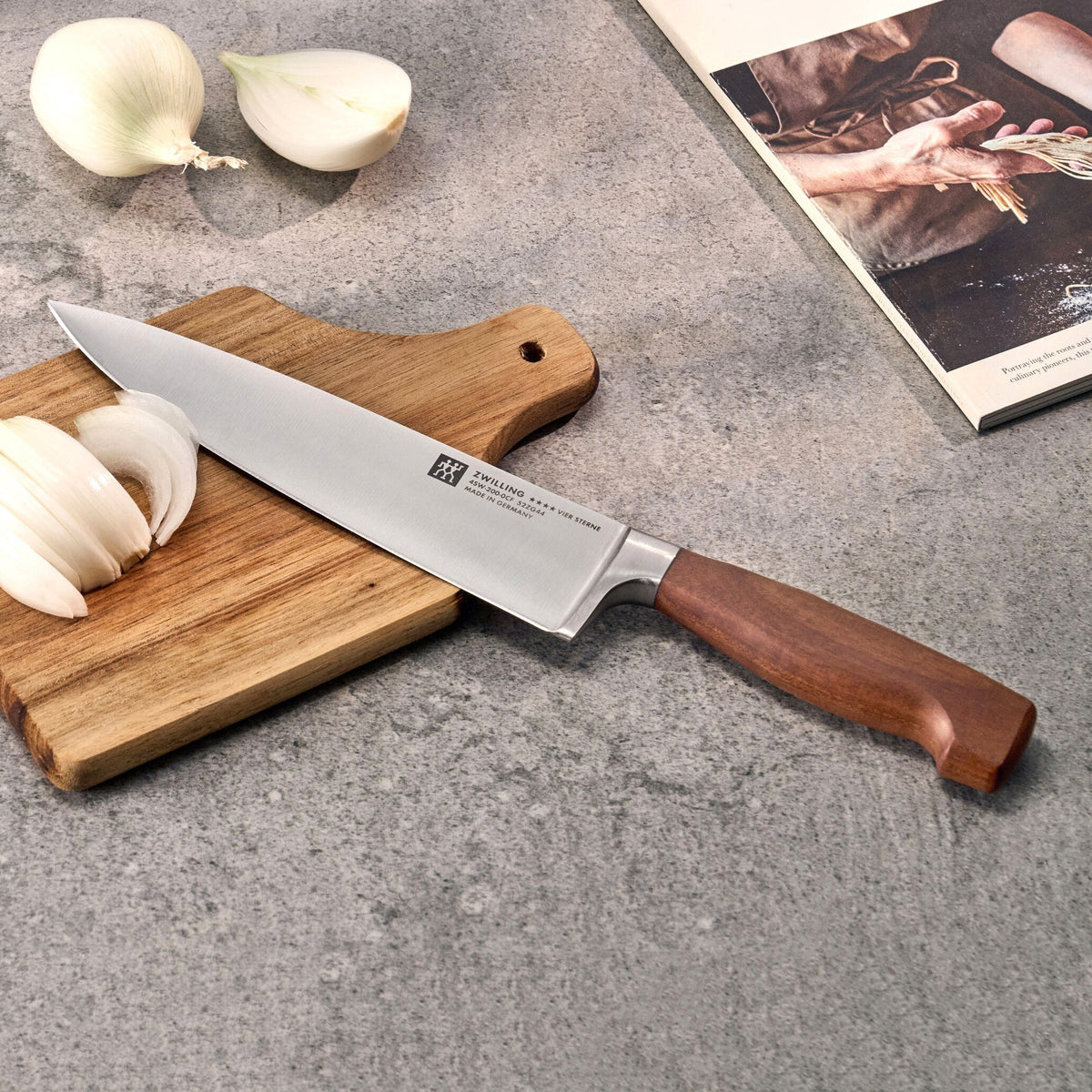 Zwilling Four Star 8" Chef's Knife with Wood Handle