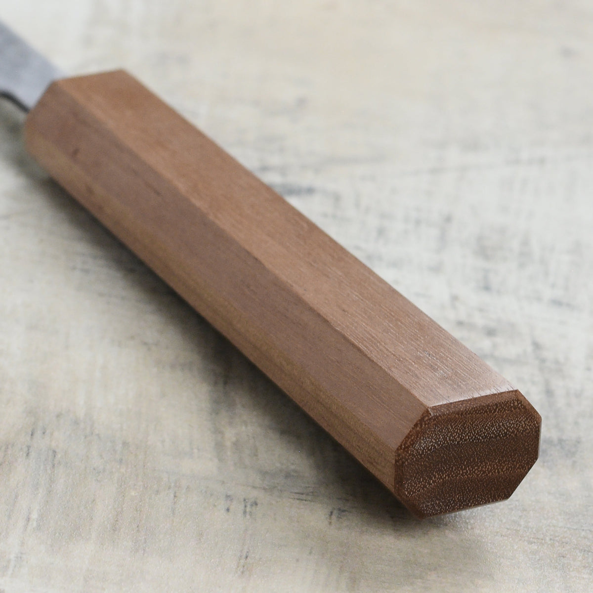 Masutani VG1 Hammered 6.7" Tall Nakiri, Octagonal Walnut Handle