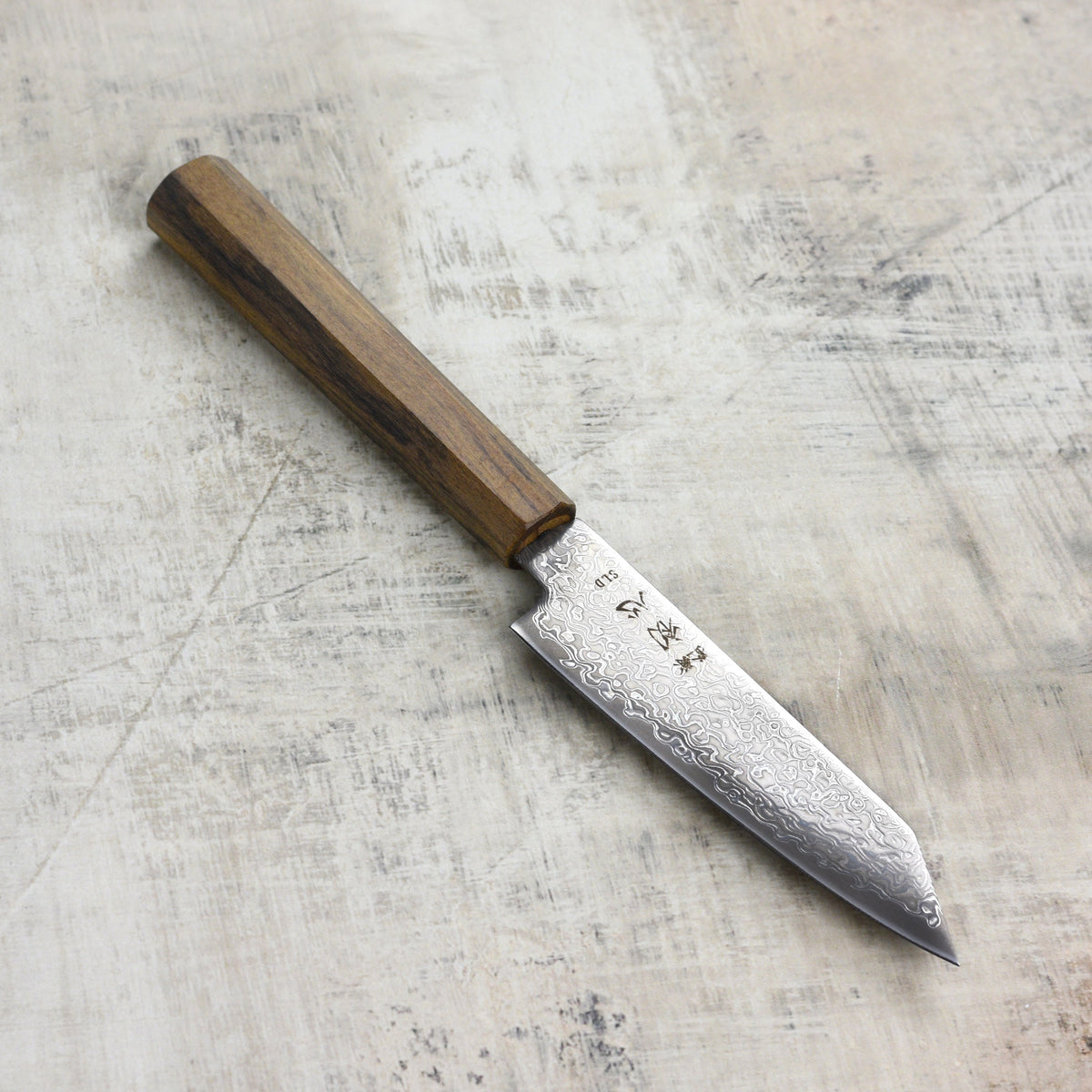 Hatsukokoro Hikari SLD Kurozome Damascus 5" Kiritsuke Petty