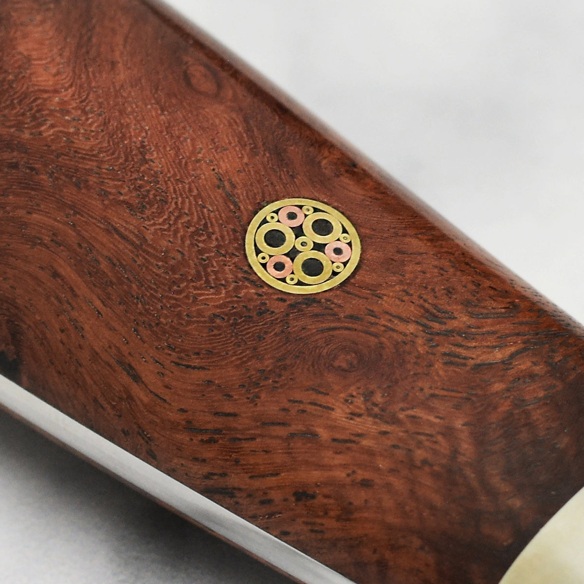 Nigara Anmon SG2 Damascus 7" Kiritsuke Nakiri, Quince Wood