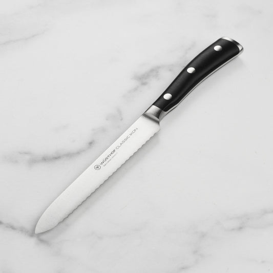 Wusthof Classic Ikon 5" Serrated Utility Knife