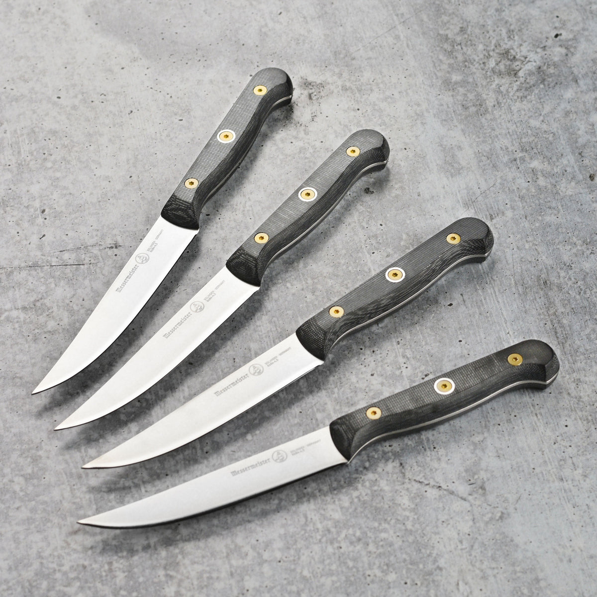 Messermeister Custom Micarta 4 Piece Steak Knife Set