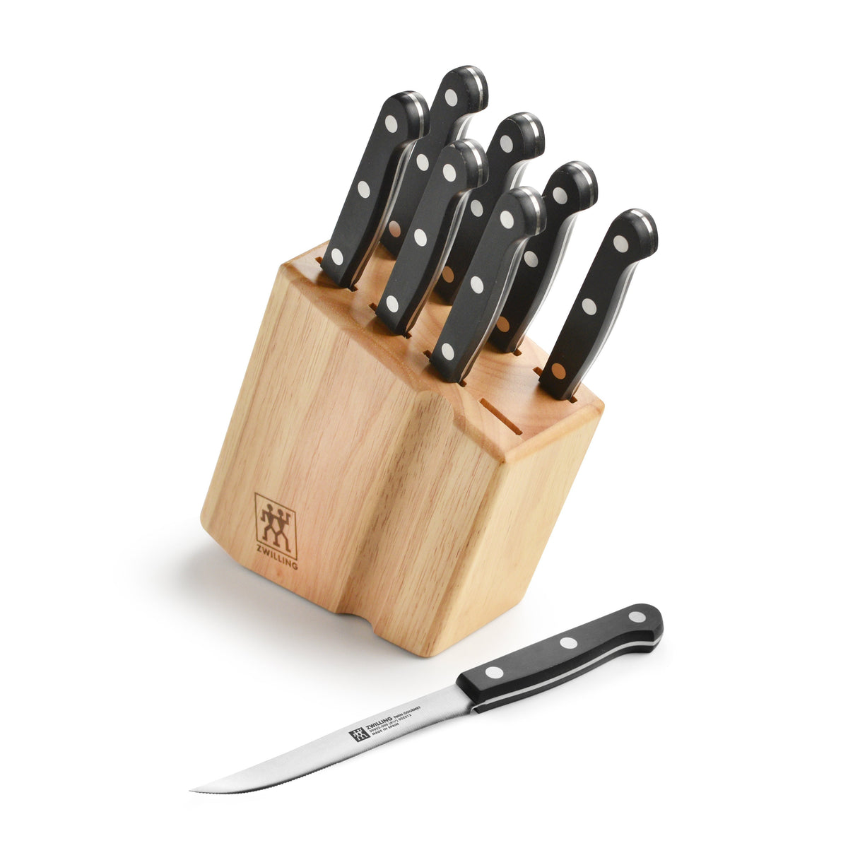 Zwilling Twin Gourmet 8 Piece Steak Knife Set with Block