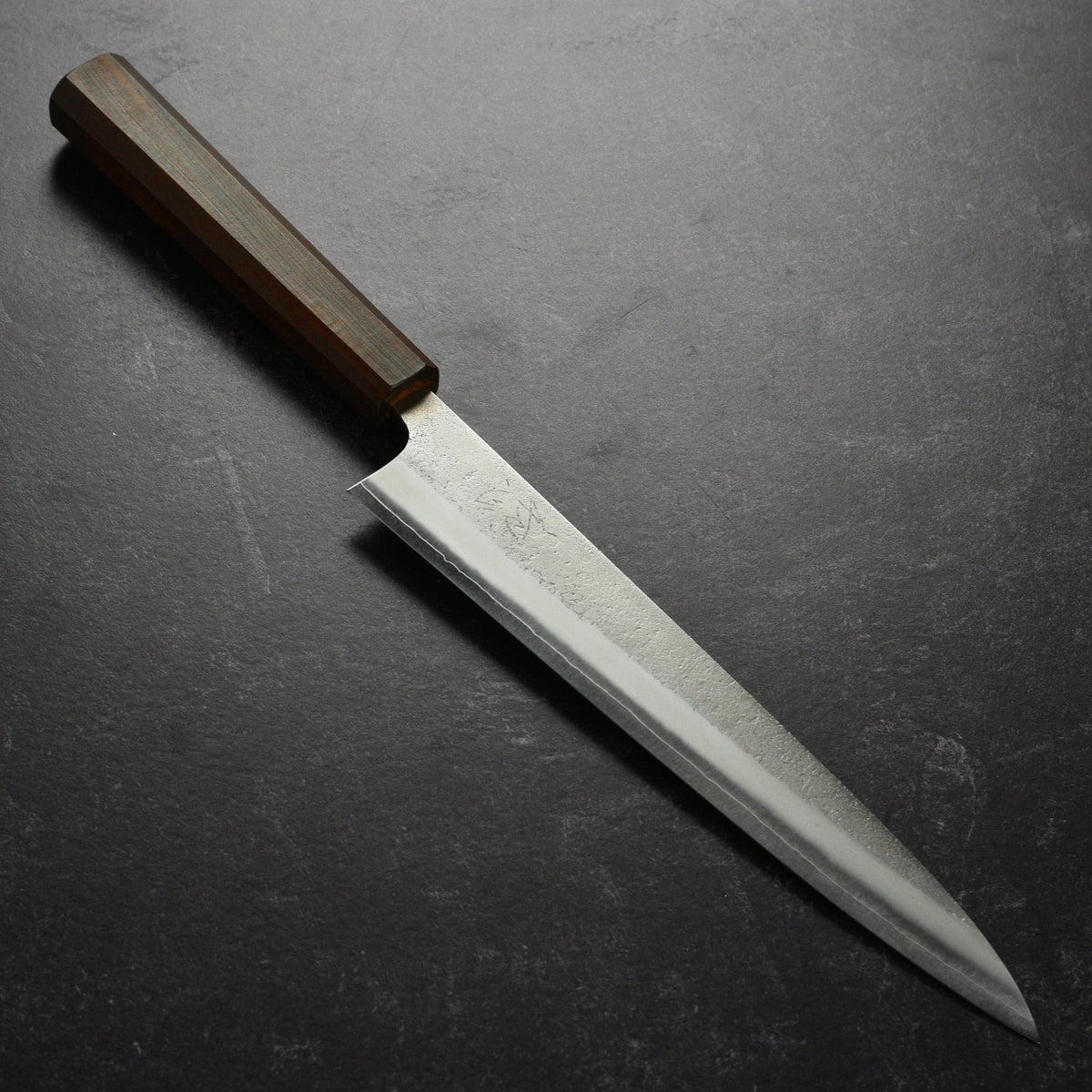 Yoshikane SKD Nashiji Stainless Clad 9.4" Sujihiki, Bubinga
