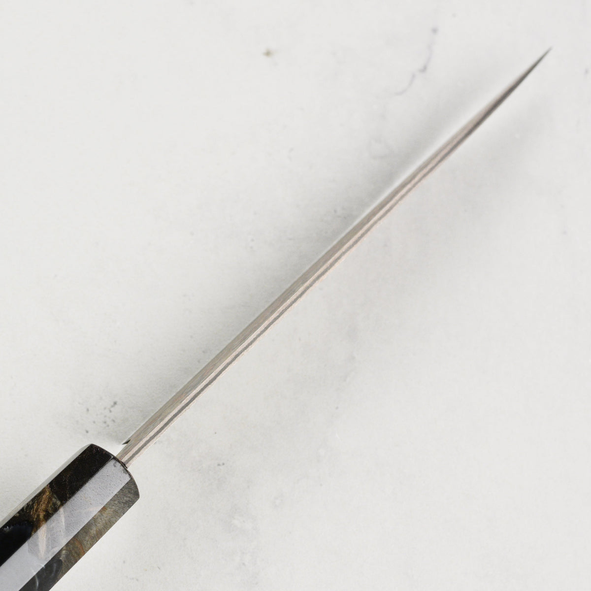 Saji Rainbow Damascus Nashiji 5.1" Petty, Stabilized Birch