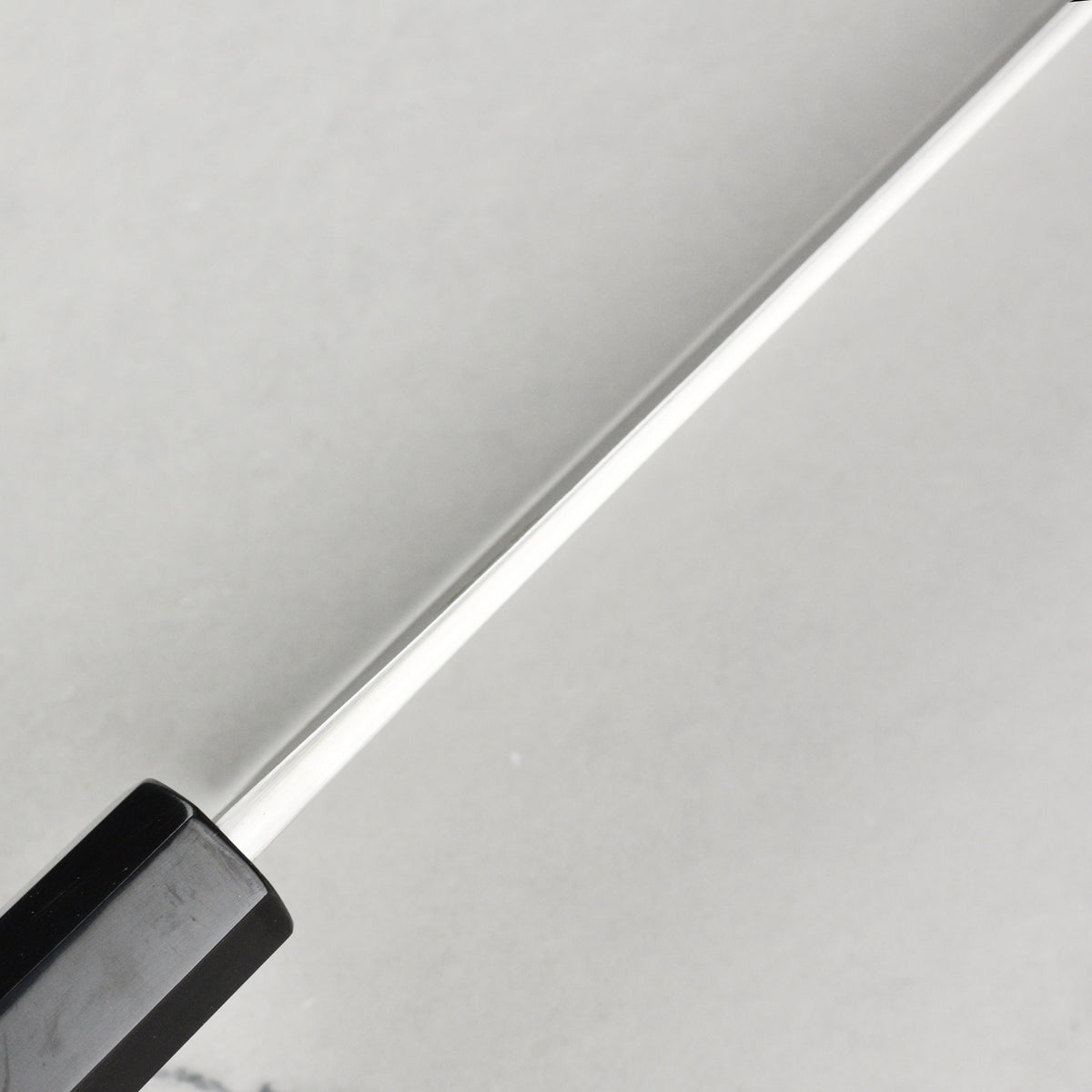 Yoshikane SKD Nashiji Stainless Clad 9.4" Sujihiki, Walnut