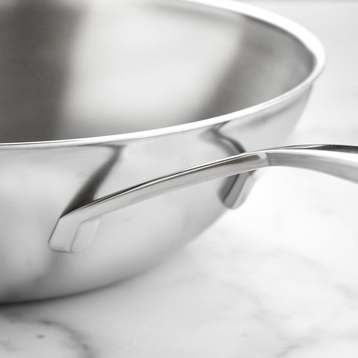 Demeyere 5-Plus 11.8" Stainless Steel Flat Bottom Wok