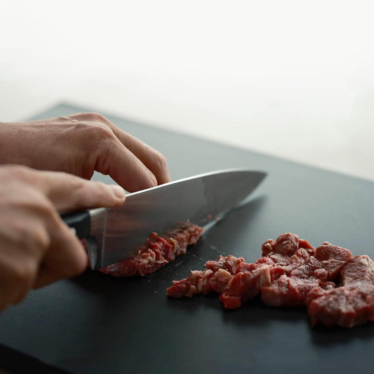 Asahi Black Professional Rubber Cutting Board, 19.7 x 9.8" (20mm)