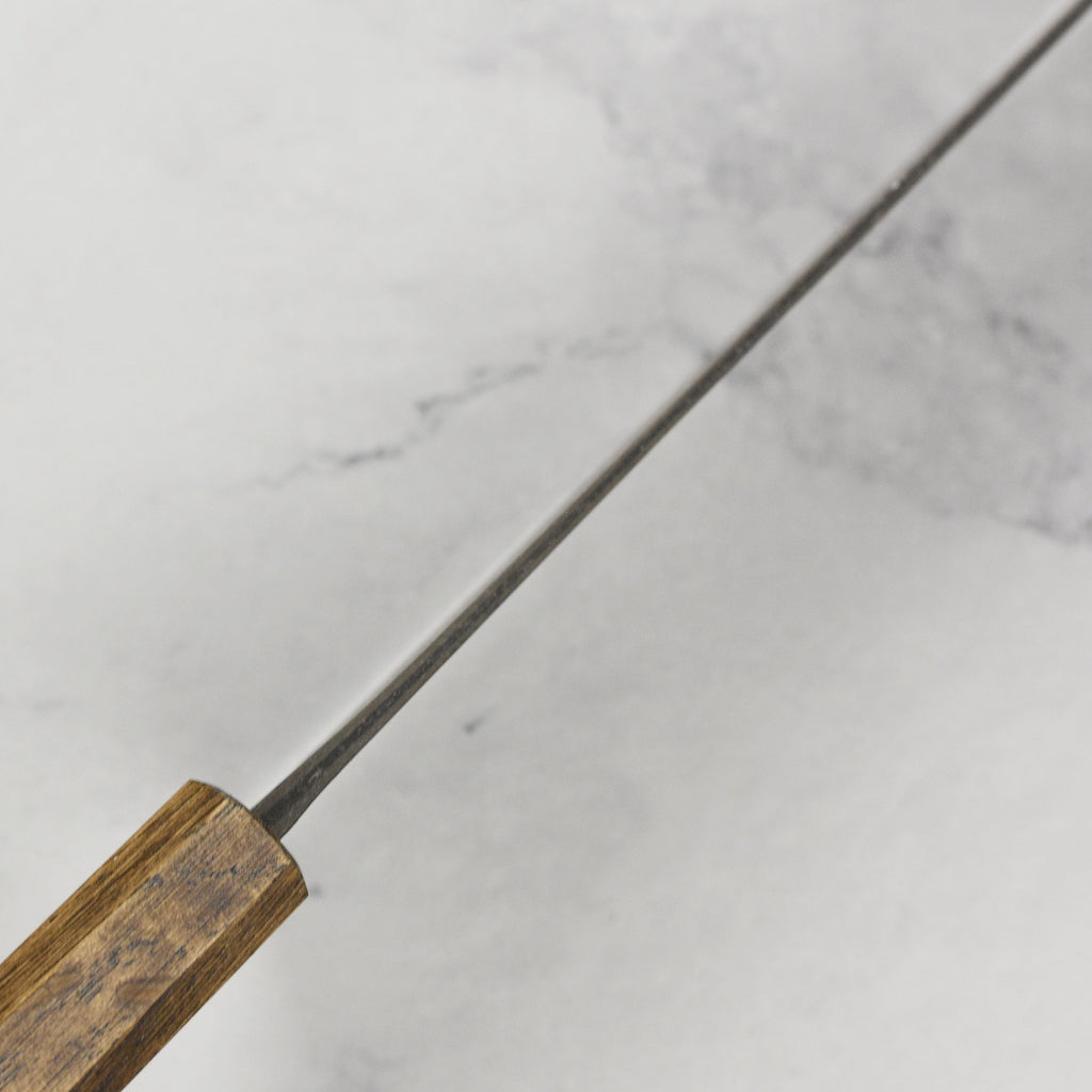 Shiro Kamo Aogami Super Kurouchi Stainless Clad 7" Bunka