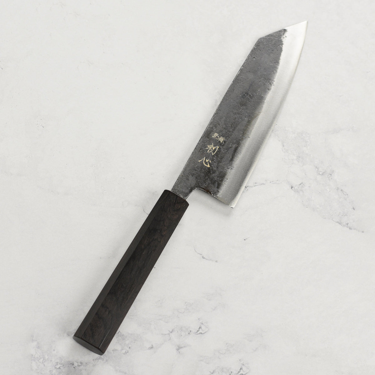 Hatsukokoro Kurogane Aogami #2 Kurouchi 6.5" Bunka