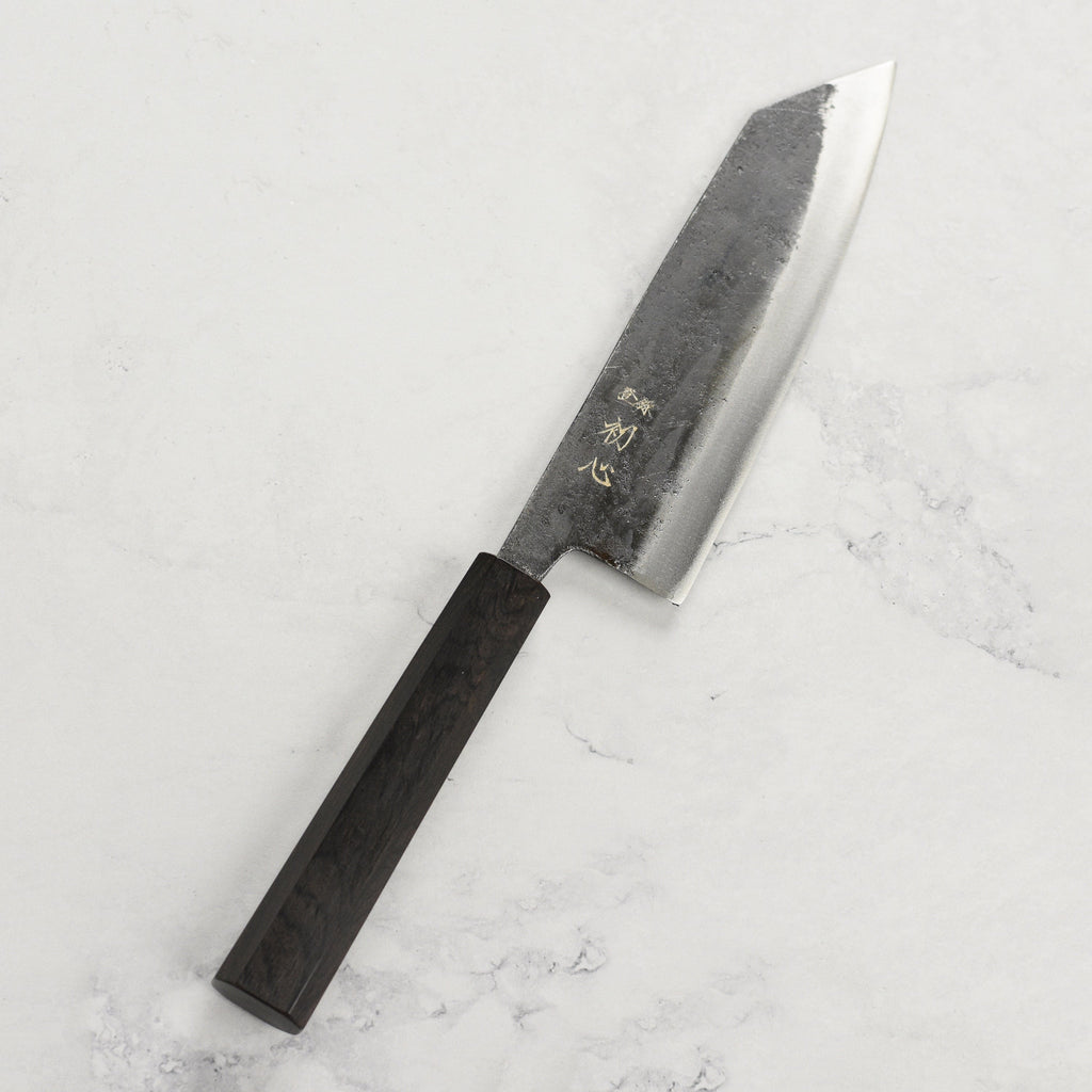 Hatsukokoro Kurogane Aogami #2 Kurouchi 6.5" Bunka