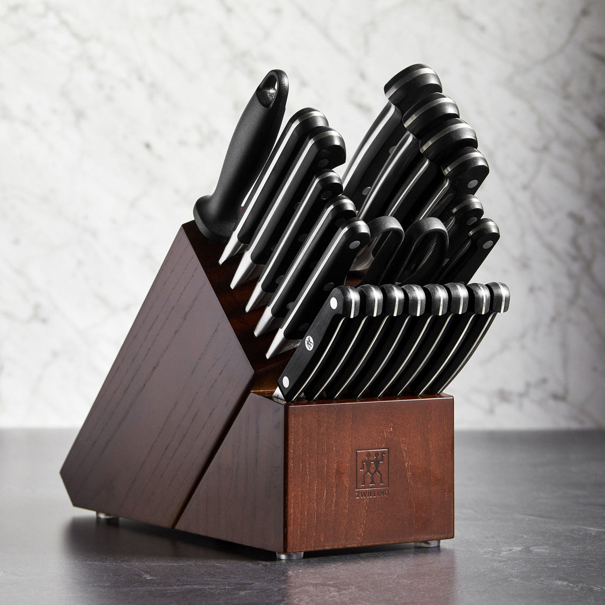 Zwilling Pro 21 Slot Walnut Knife Block