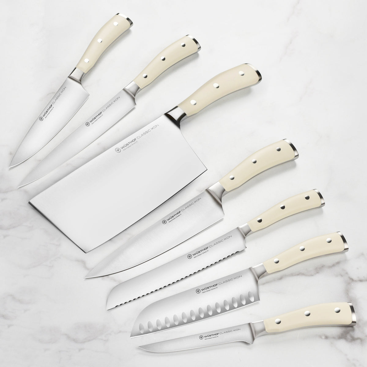 Wusthof Classic Ikon Creme 26 Piece Acacia Knife Block Set