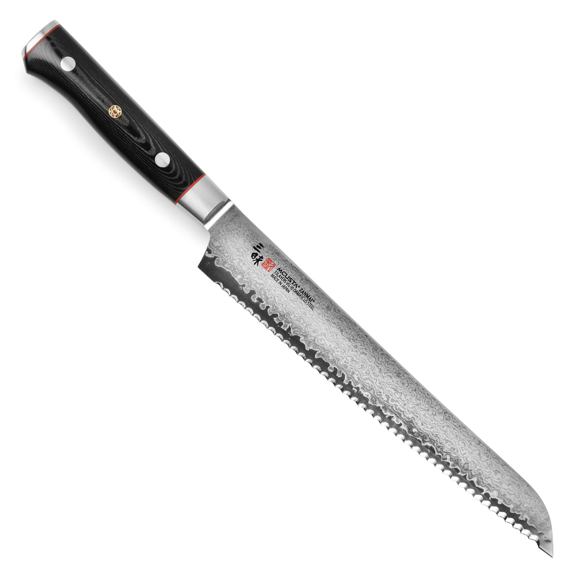 Zanmai Classic Pro Zebra Damascus 9" Bread Knife