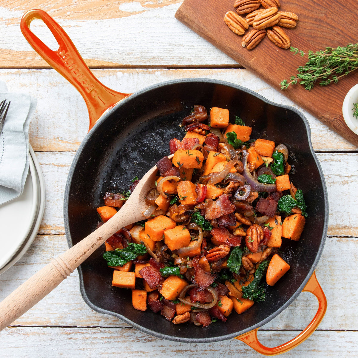 Le Creuset Signature Cast Iron 10.25" Flame Skillet