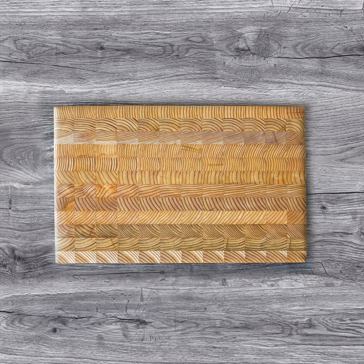Larch Wood Medium End Grain Cutting Board