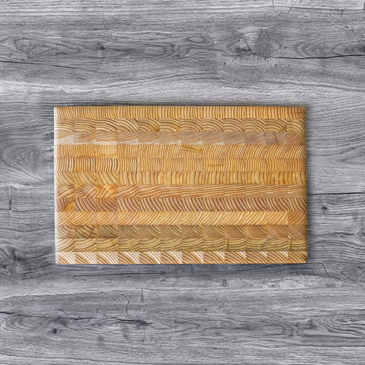 Larch Wood Medium End Grain Cutting Board