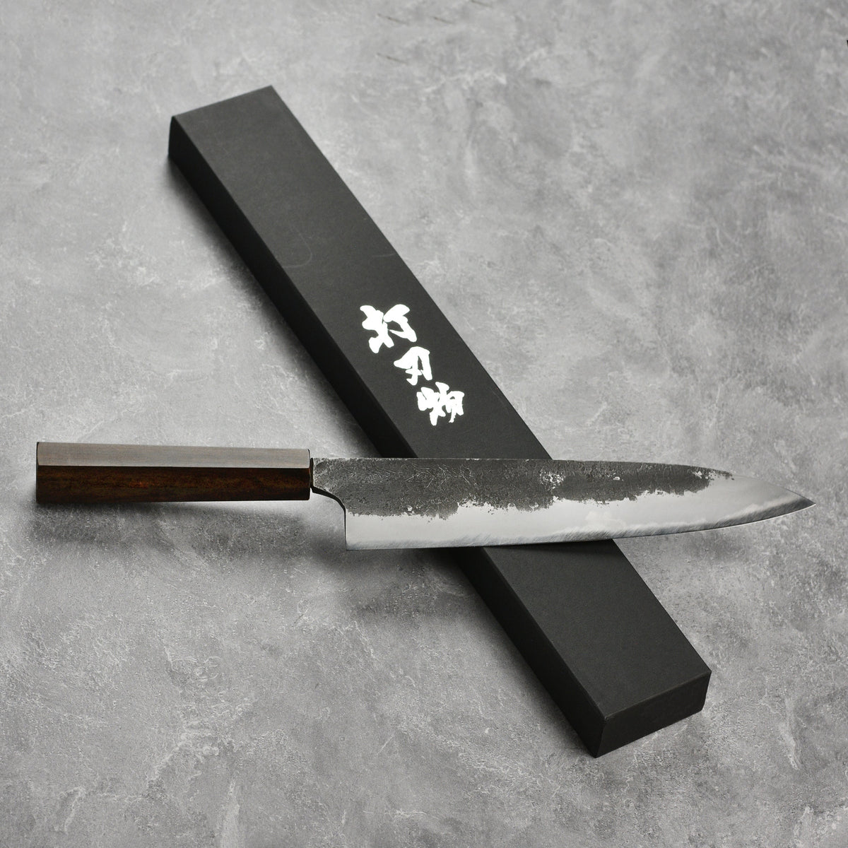 Mazaki Shirogami #2 Kurouchi Nashiji 9.4" Gyuto