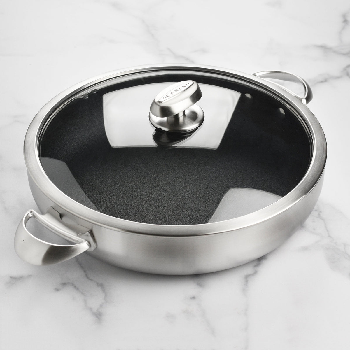 Scanpan CX+ 5.5-quart Stainless Steel Nonstick Braiser