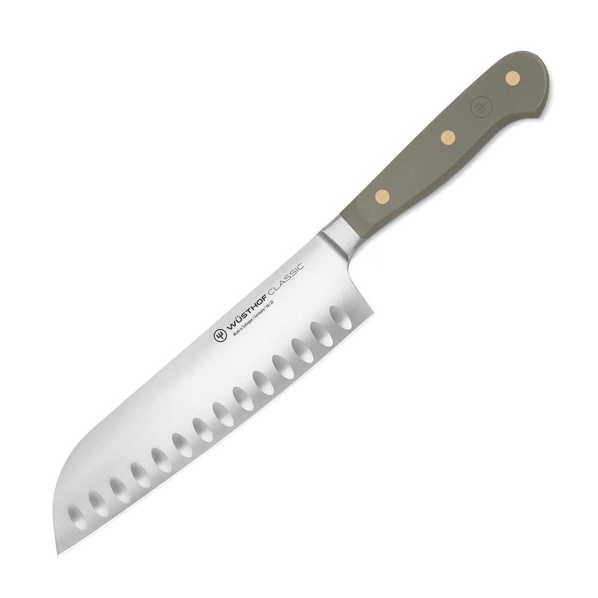 Wusthof Classic Velvet Oyster 7" Hollow Edge Santoku Knife