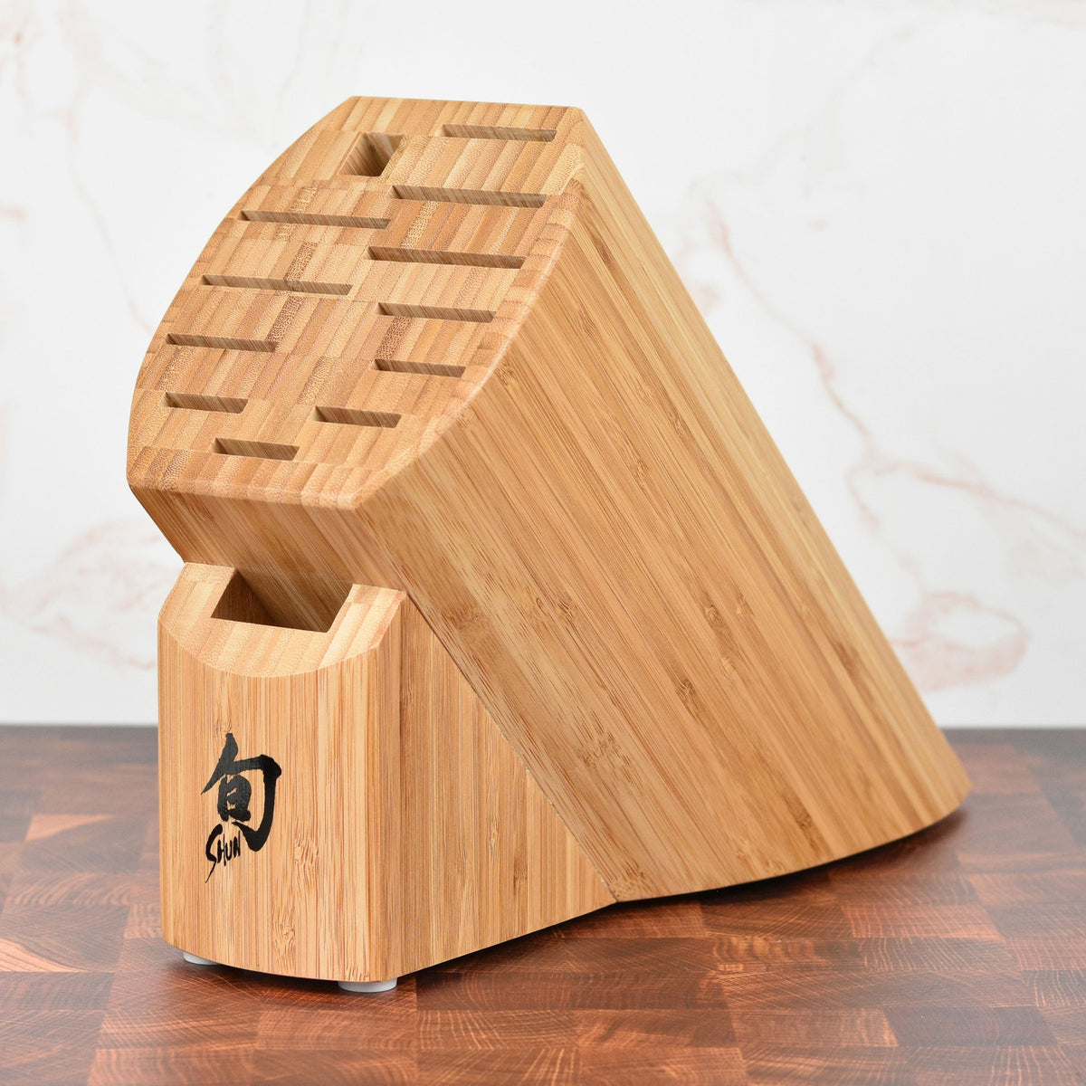 Shun 13 Slot Bamboo Knife Block