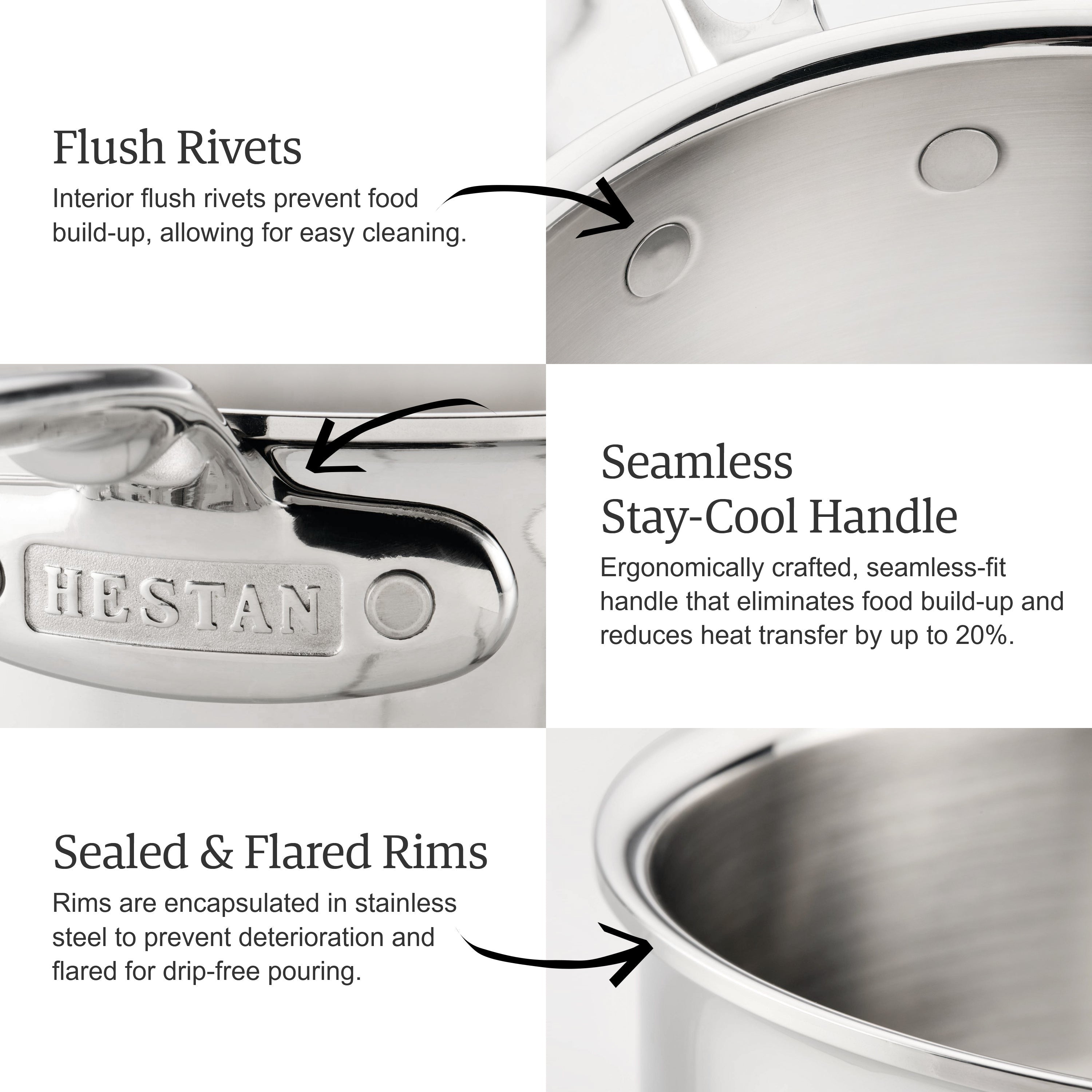 Hestan ProBond Luxe 3.5-quart Stainless Steel Essential Pan