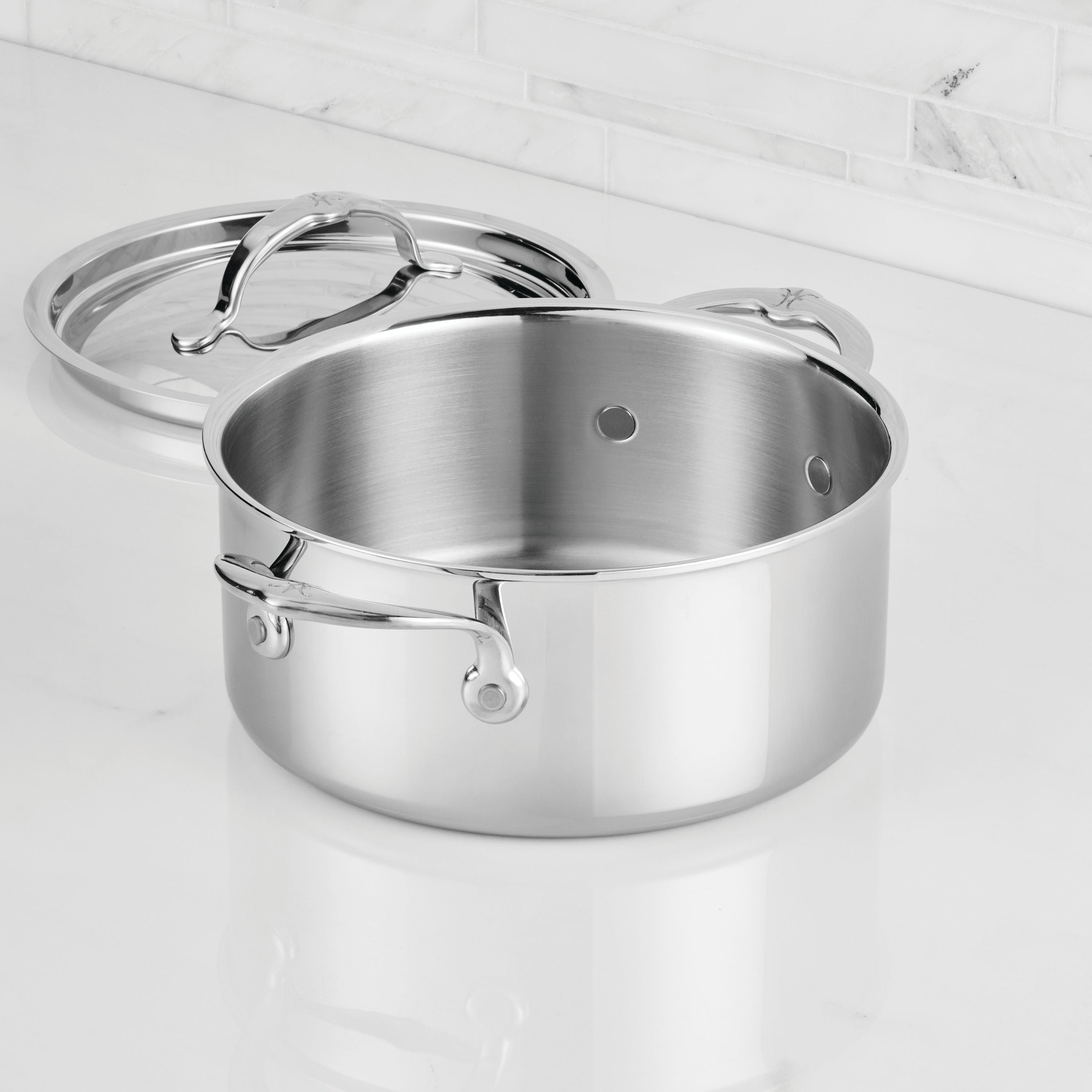 Hestan ProBond Luxe 3-quart Stainless Steel Soup Pot & Steamer Set